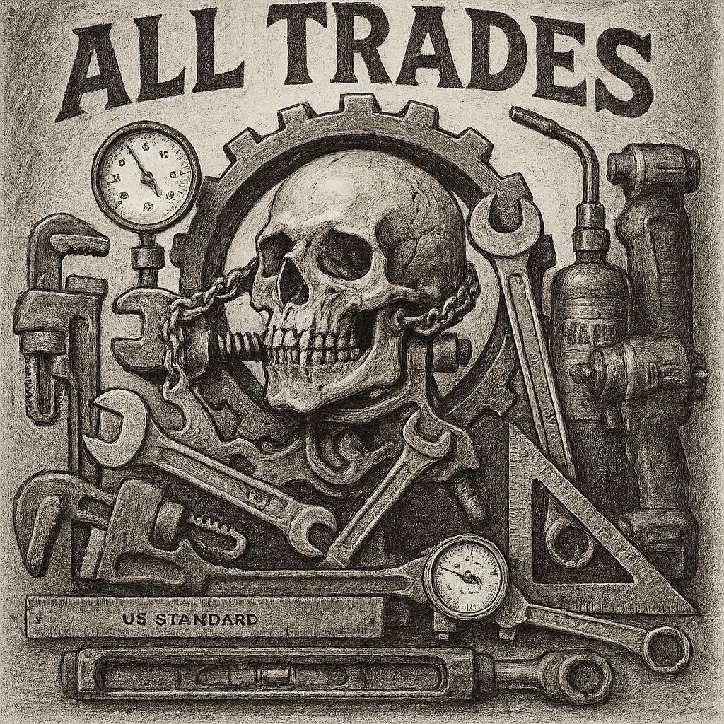 Hyperdetailed Charcoal Drawing: Skull Held in Vise