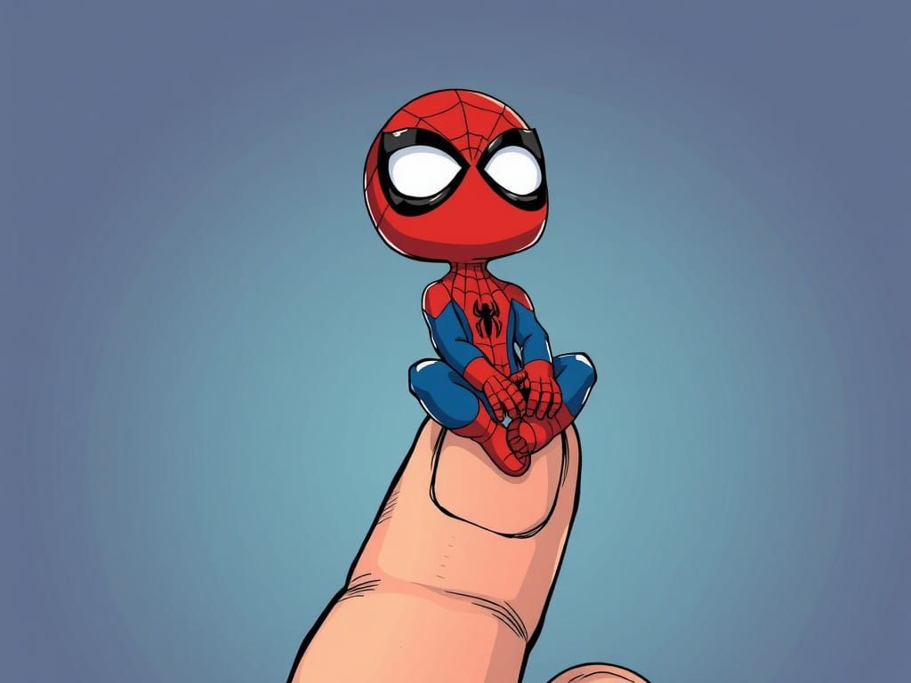Chibi Spider-Man Marvel Superhero Anime Style