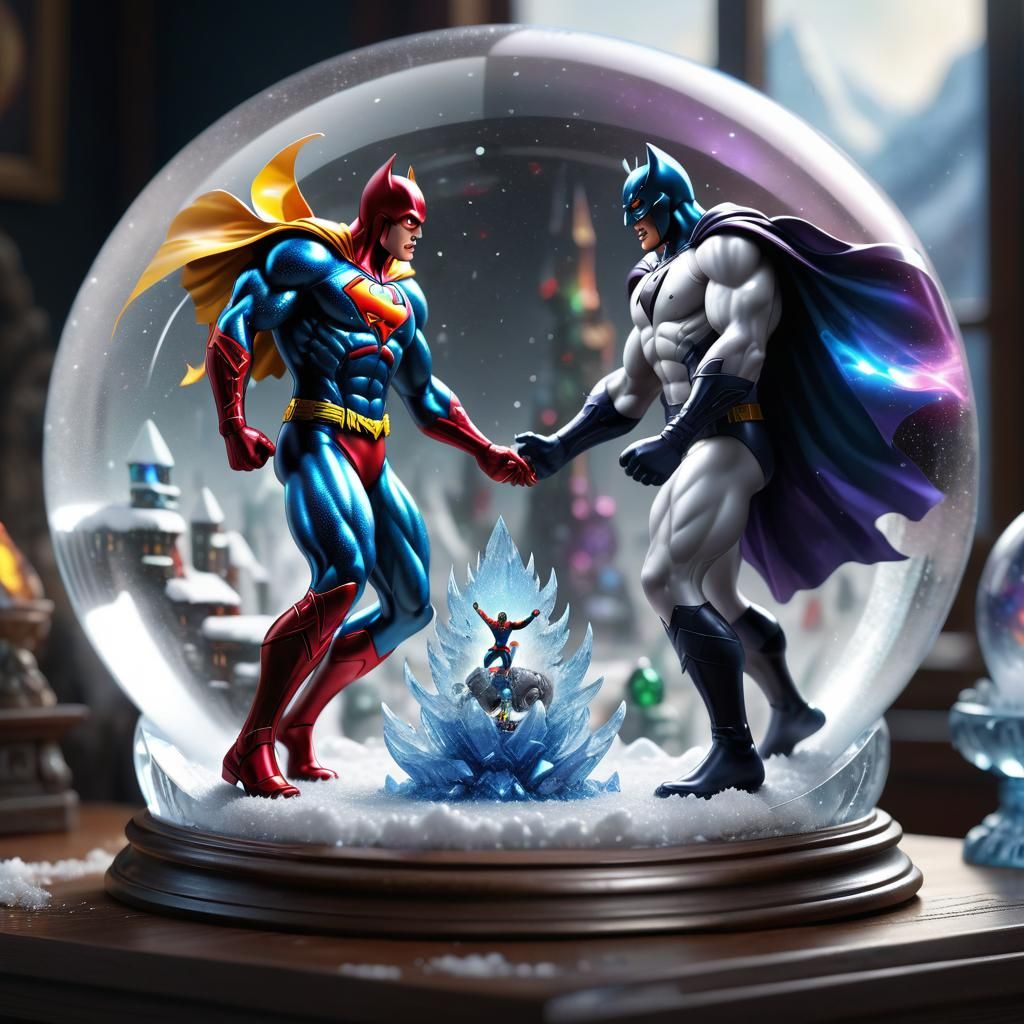 Snow globe: fight 1