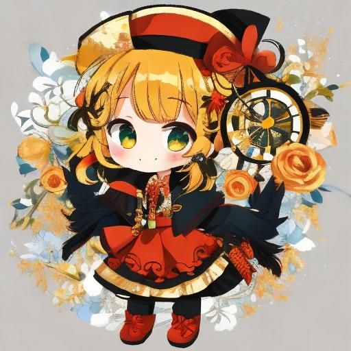 Chibi Anime Doll Full Body Figure