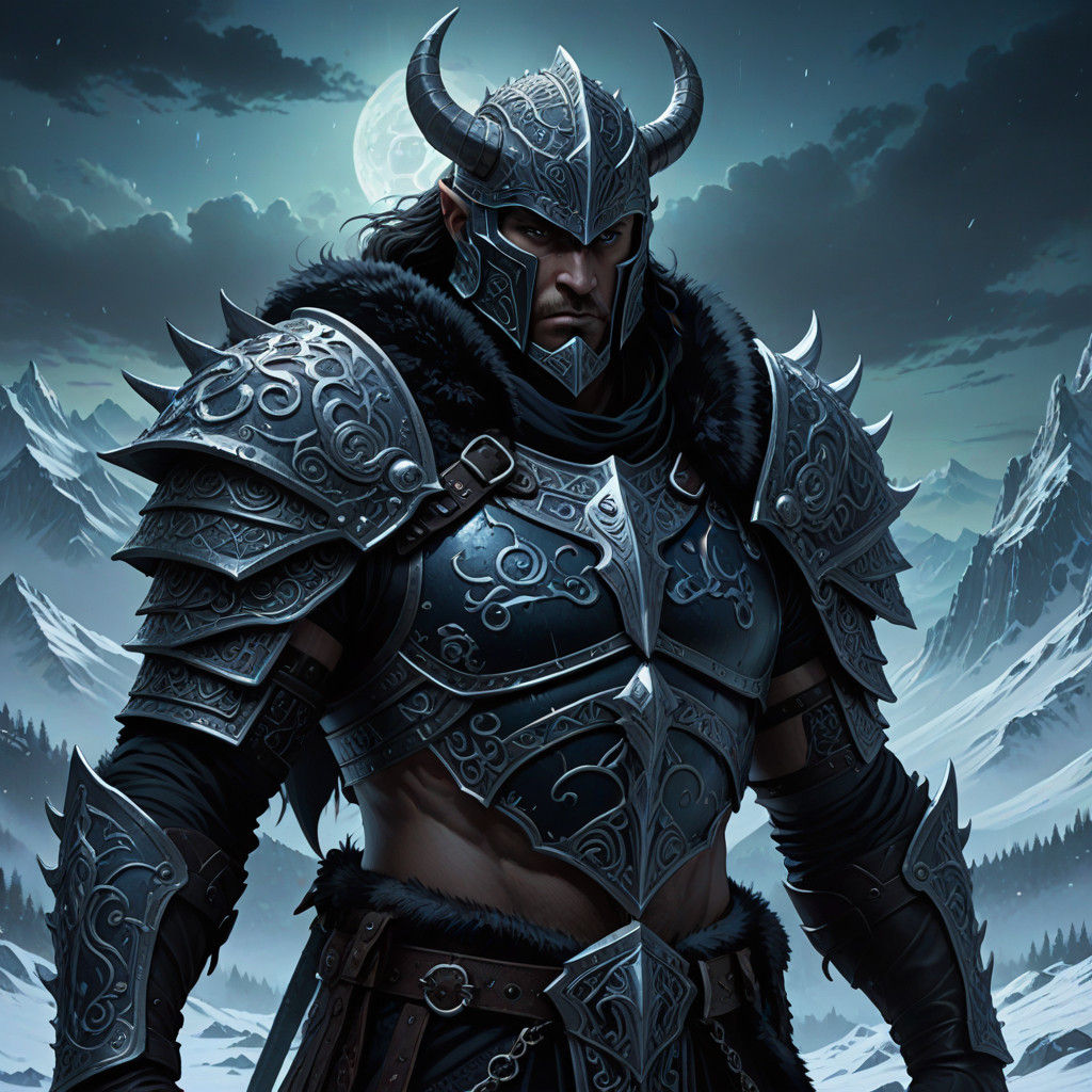 Goliath Warrior in Dark Fantasy Portrait