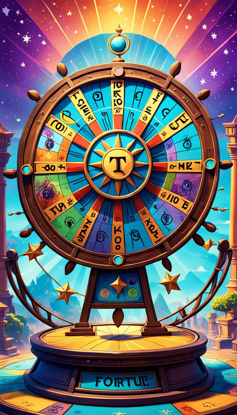 Disney's Wheel of Fortune Tarot Card in 3D
