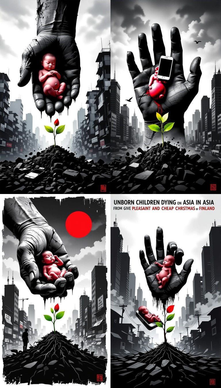 Protest Art: Global Inequality Crushes Seedling