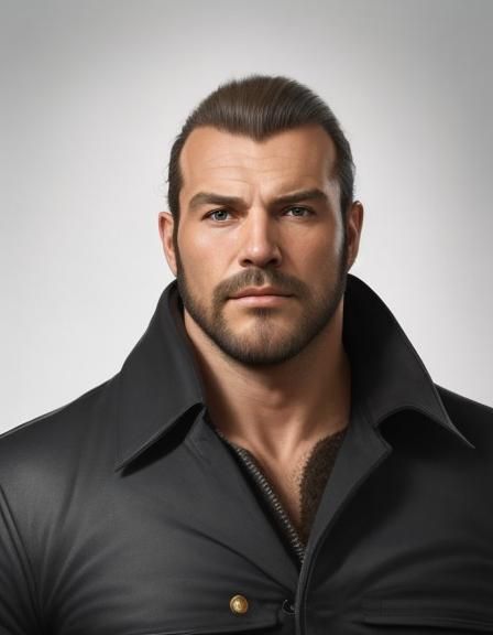 Classic Portrait of Handsome Italian Man