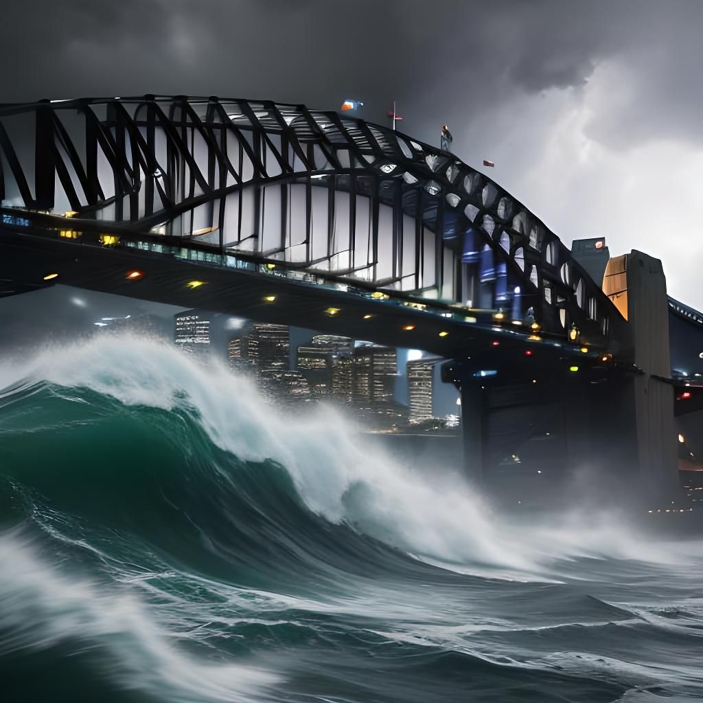 Dramatic Sydney Harbour Storm in Hyperreal Detail