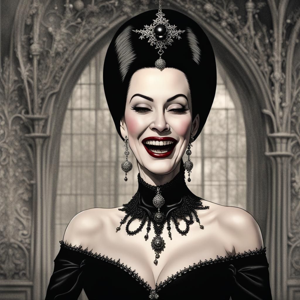 Morticia is Having a Laugh