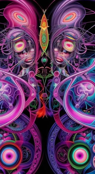Neo-Surrealist Consternation of Perplexities in Neon