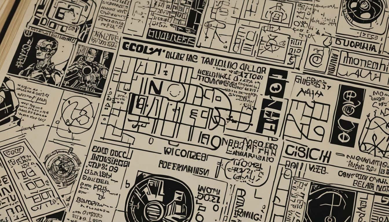 Retrofuturistic Comic Book Art with Neon Colors