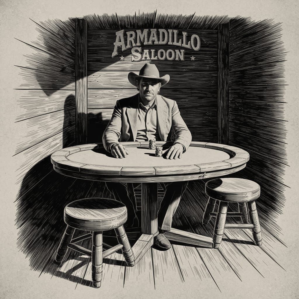 Arthur Morgan in the Wild West Poker Saloon