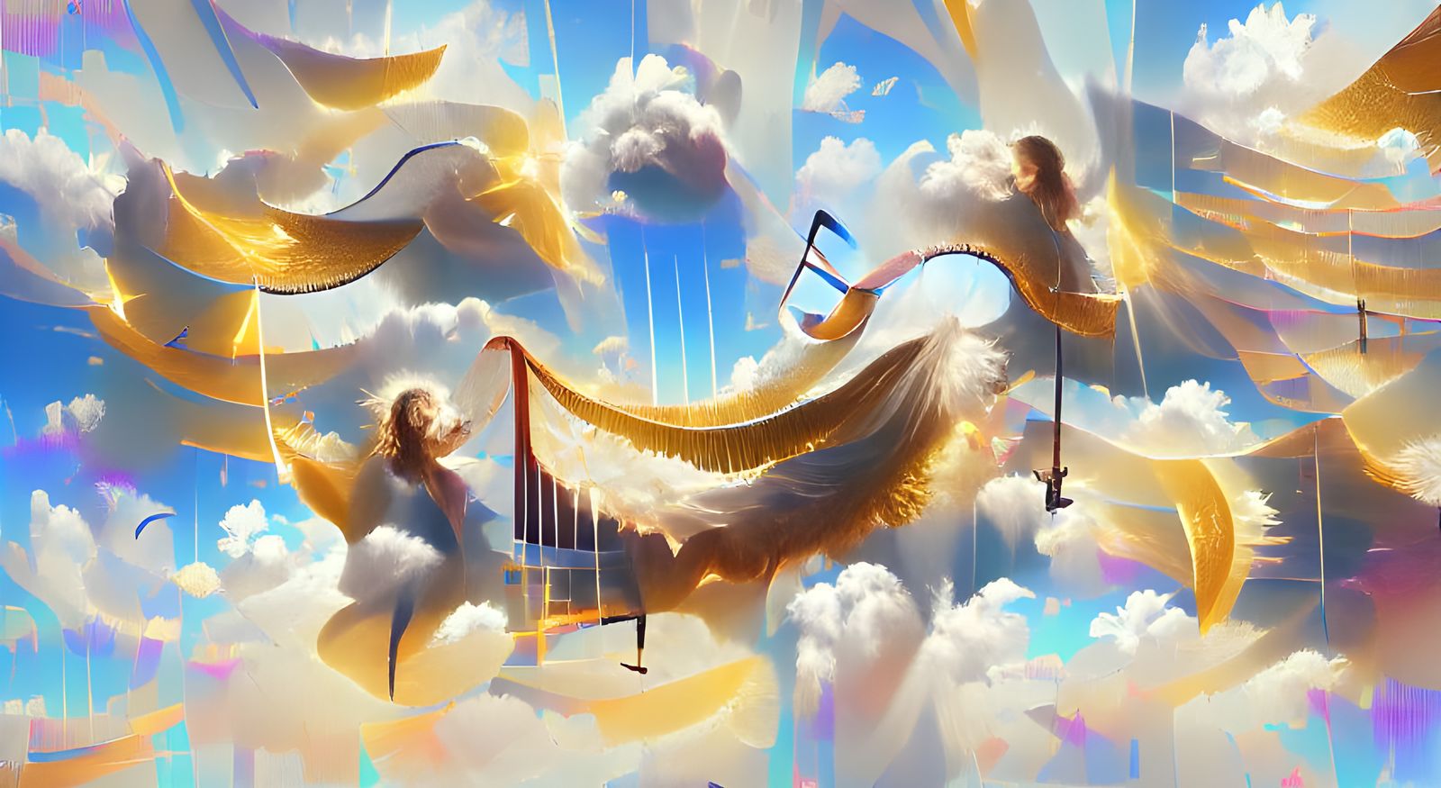 Ethereal Angel in Divine Light