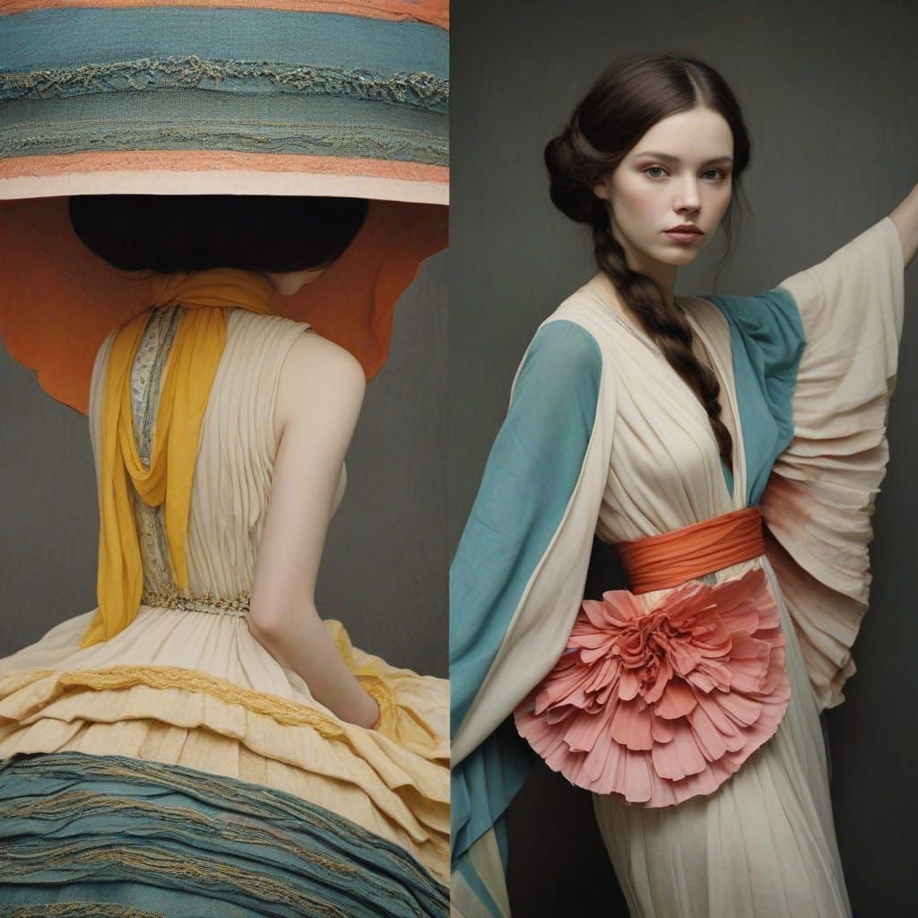 Surreal Portrait with a Pop of Color