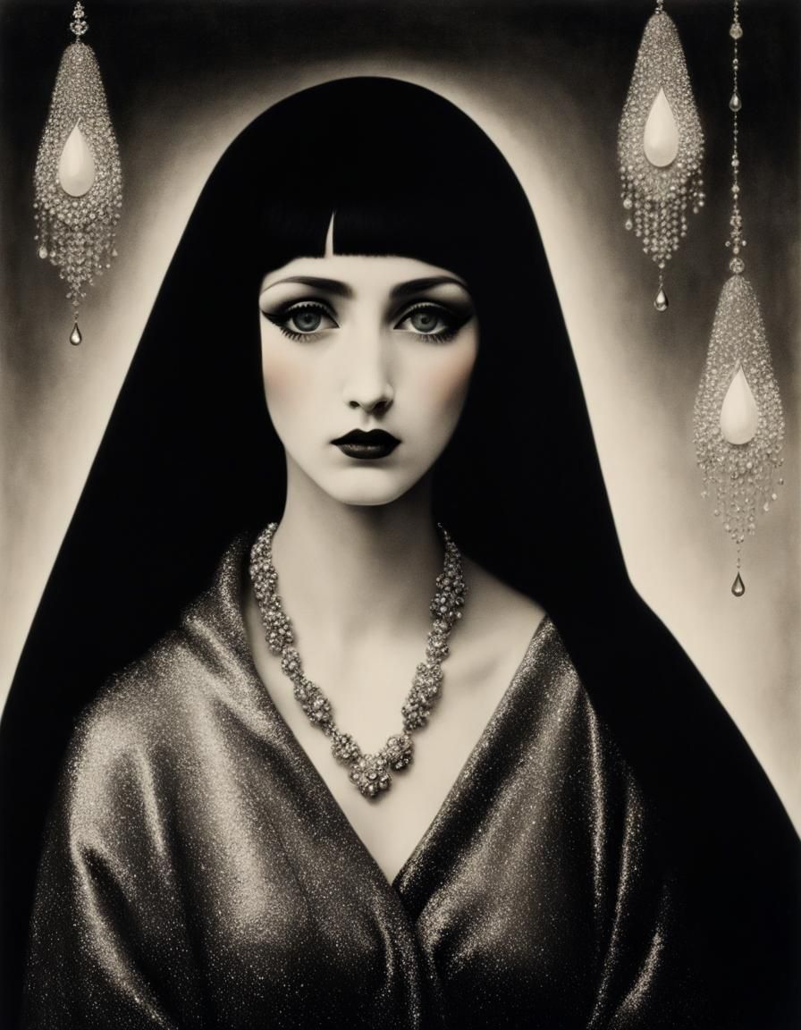 Crying Face in Noir Fornasetti Design