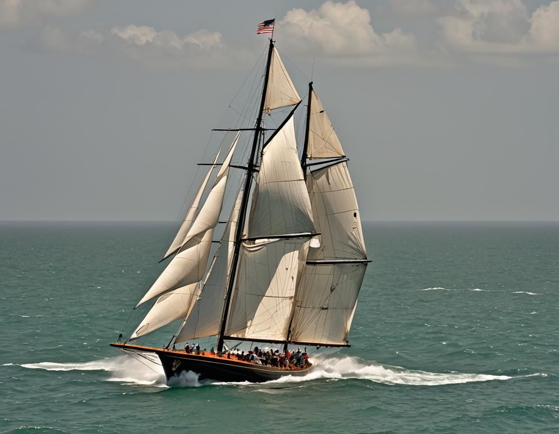 America's Cup Yacht in the Bahamas