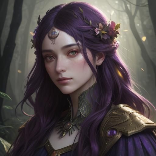 Portrait of a shadow nymph