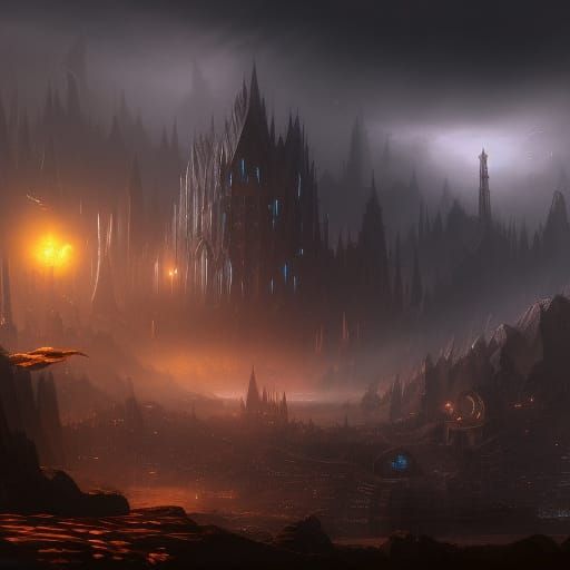 Fantastical Dark Night in Deep Color