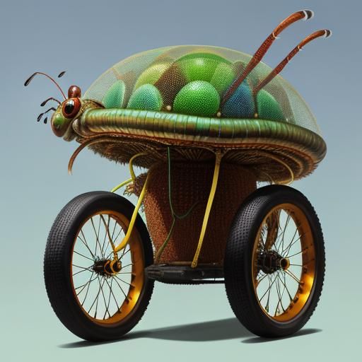 Strange Alien Wheeler Creature Portrait