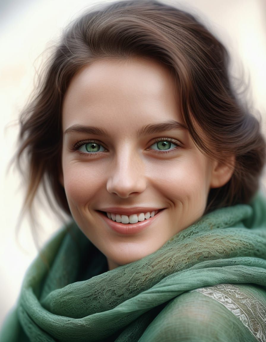 Breathtaking Close-Up Portrait in Photorealistic Style