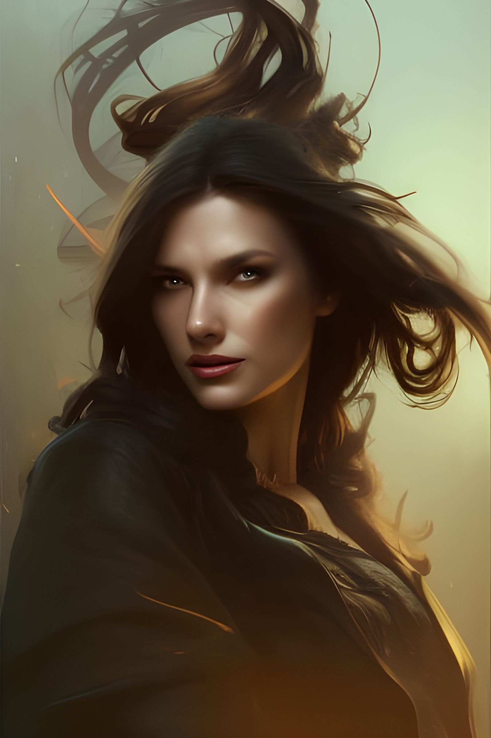 Hyperdetailed Portrait of Van Helsing in Art Nouveau Style