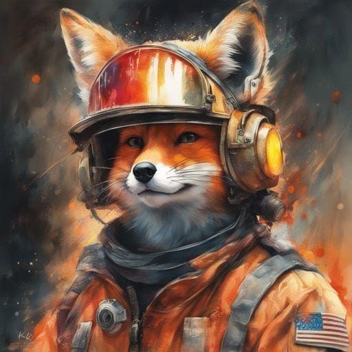 Fox as Firefighter