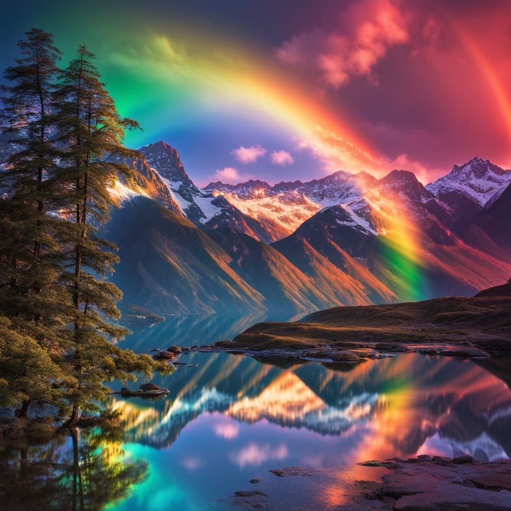 Surreal Rainbow Refraction and Prismatic Lighting