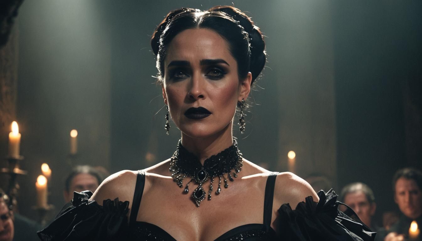 Gothic Burlesque Dancer in Dark Fantasy Style