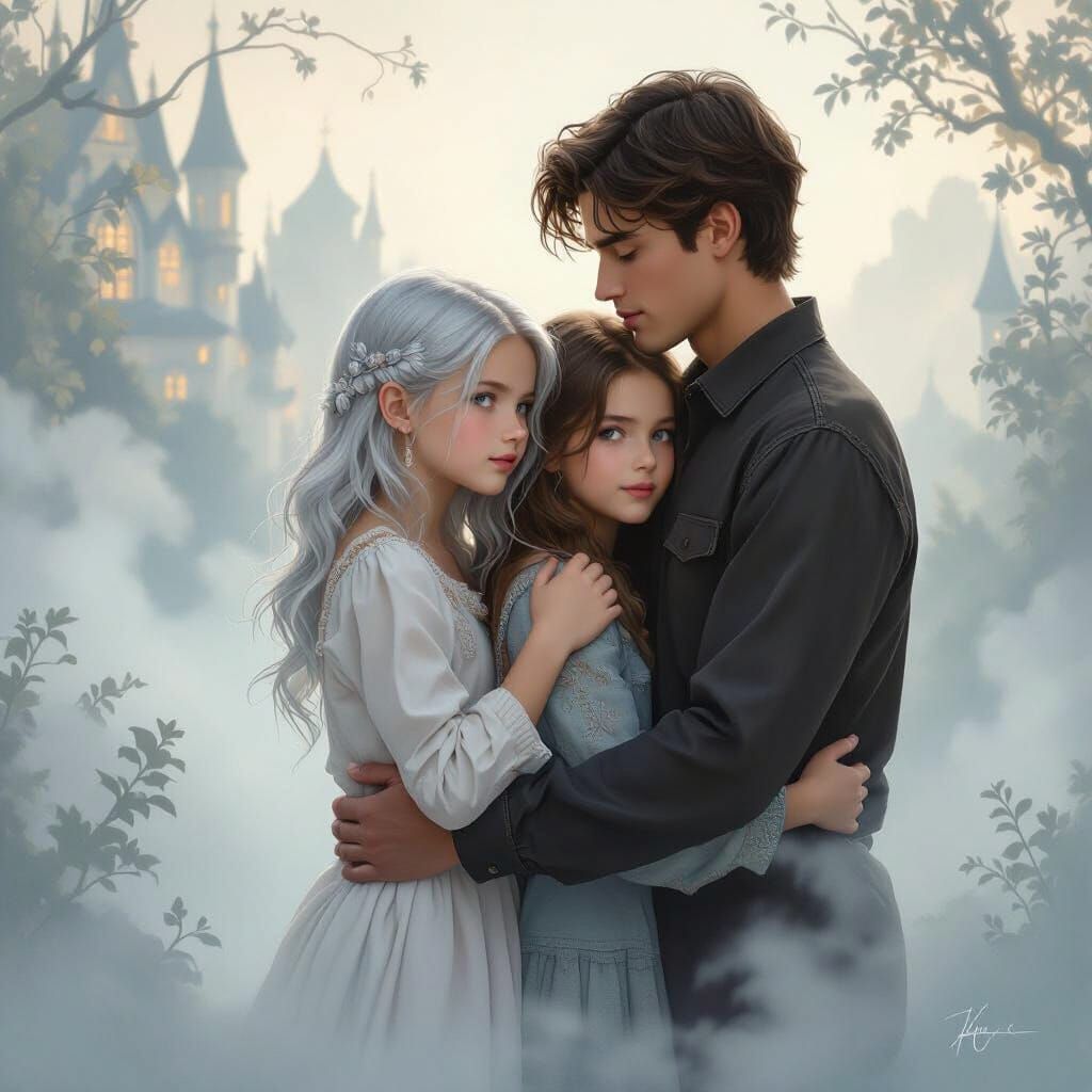 Children Evolve: Fantasy Landscape in Kinkade Style