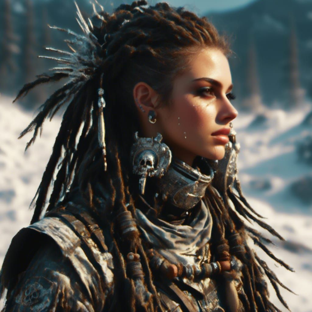 Abstract Glitch Art with Distorted Lines