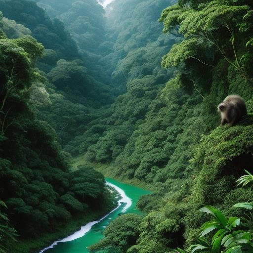 Rainforest Wildlife: Eagles, Leopards, Monkeys, Snakes