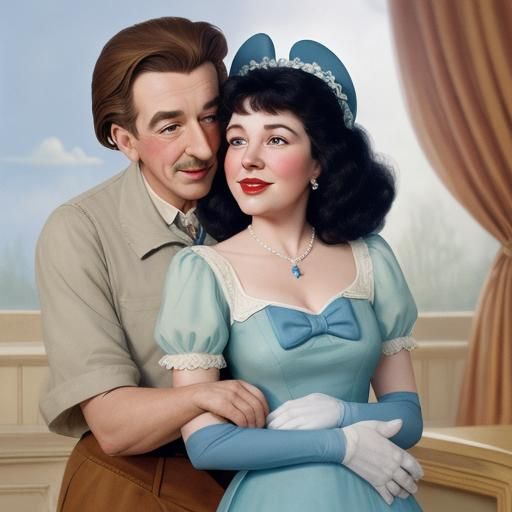 Walt Disney and P.L. Travers Meeting