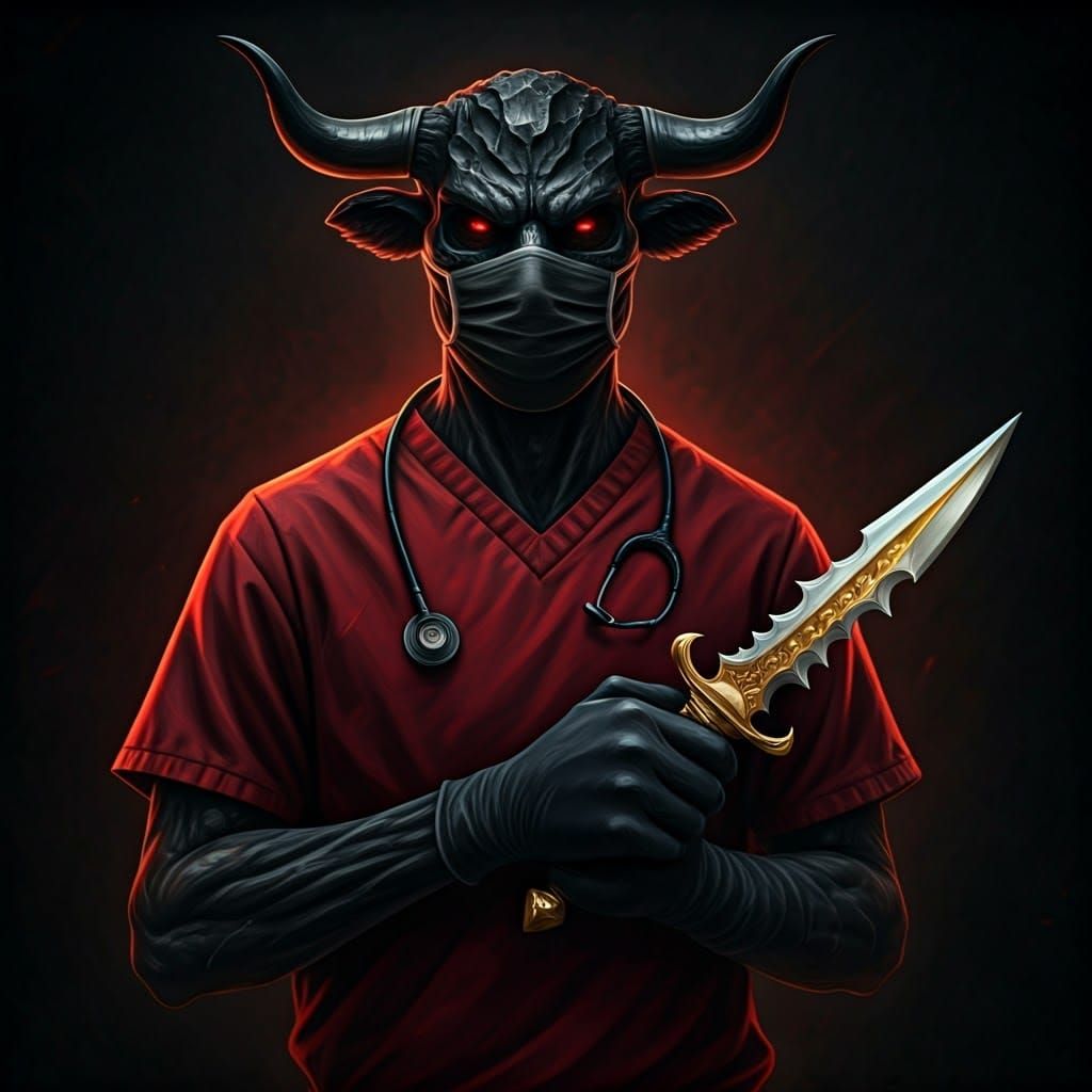 Obsidian Surgeon: A Masterpiece of Dark, Intricate Art