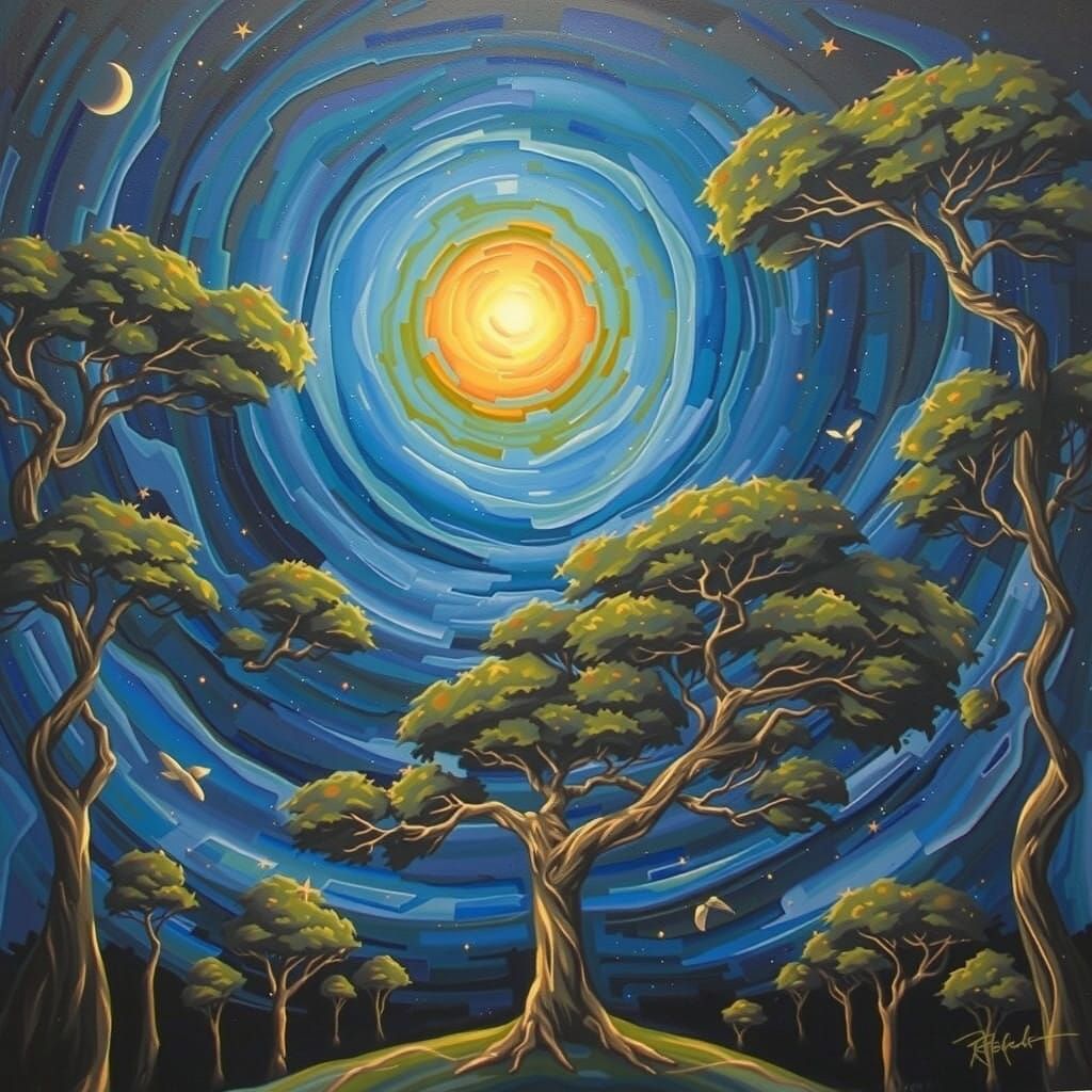 Majestic Harmony Between Humanity and the Celestial Vault