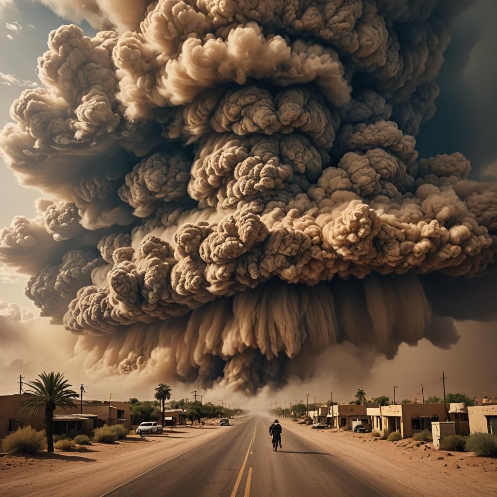 Epic and Dangerous Haboob Digital Matte Painting
