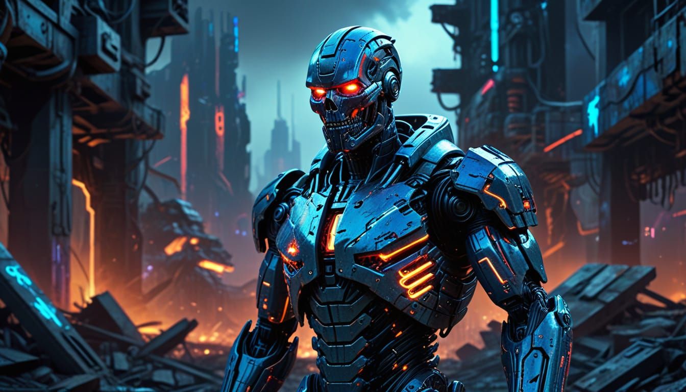 Apex Natural Terminator in Cybernetic Concept Art