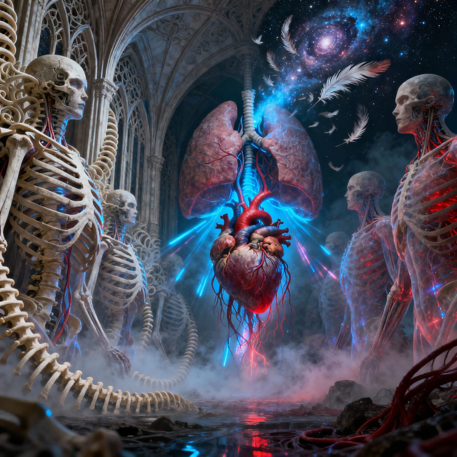 Anatomical Surrealism: Bodies Unravel in Dreamlike Patterns