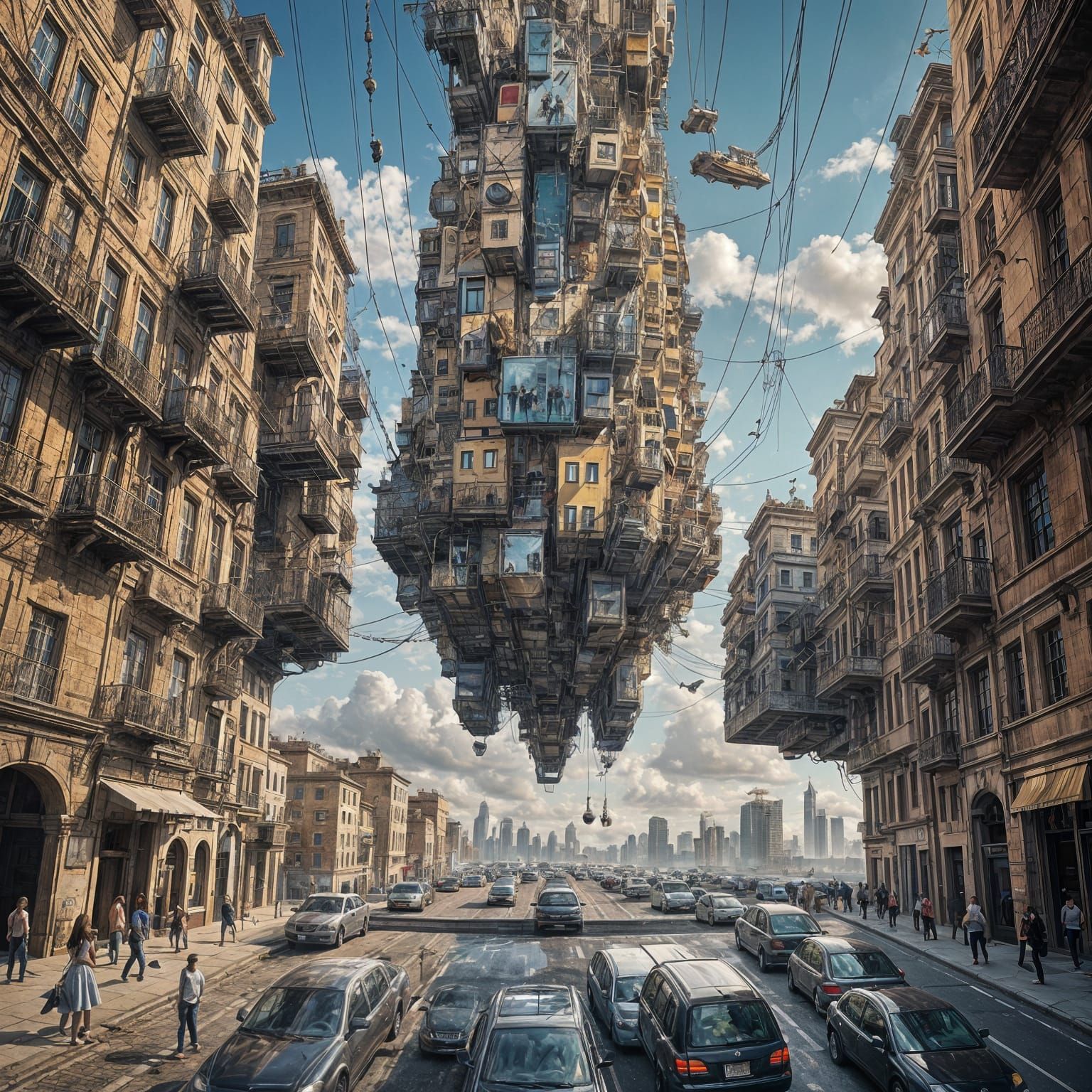 The Gravity-Reversed City