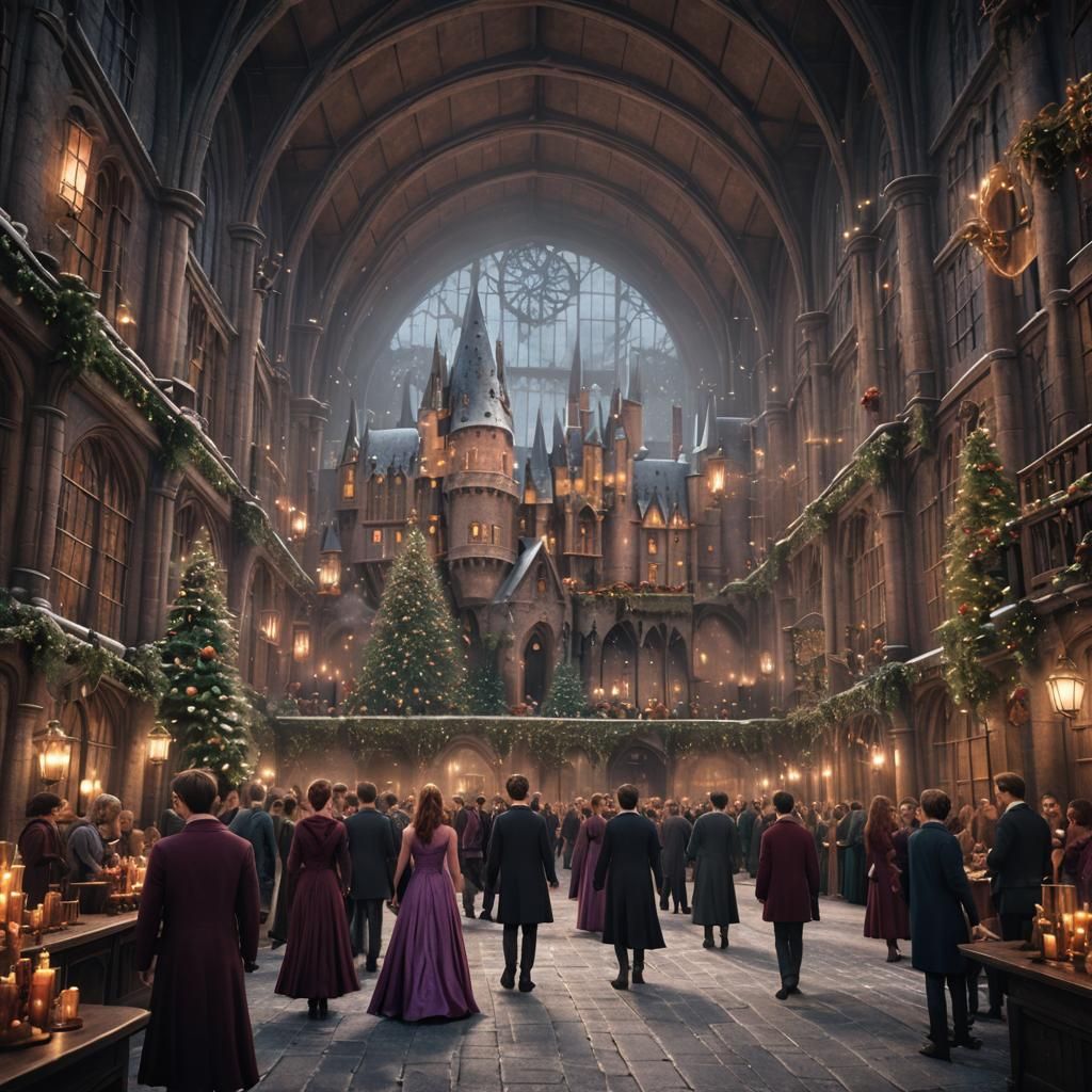 Harry Potter Yule Ball: Detailed Matte Painting