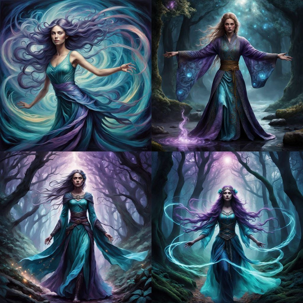 Enchantress Unfolds Celestial Magic in Vibrant Colors