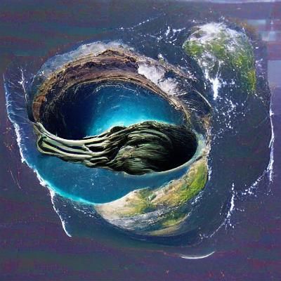Hollow Earth: AI Generated Speculative Concept