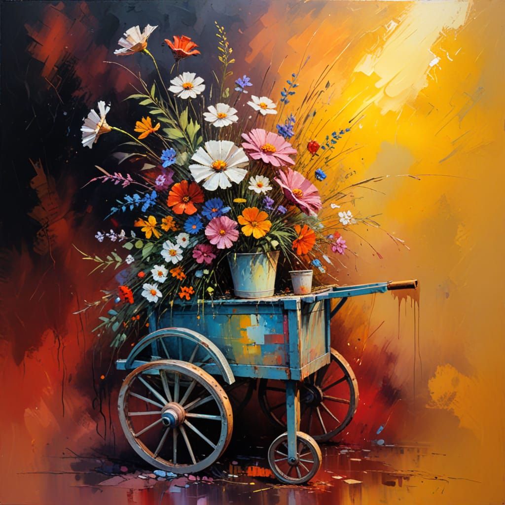 Nonsensical Wooden Cart