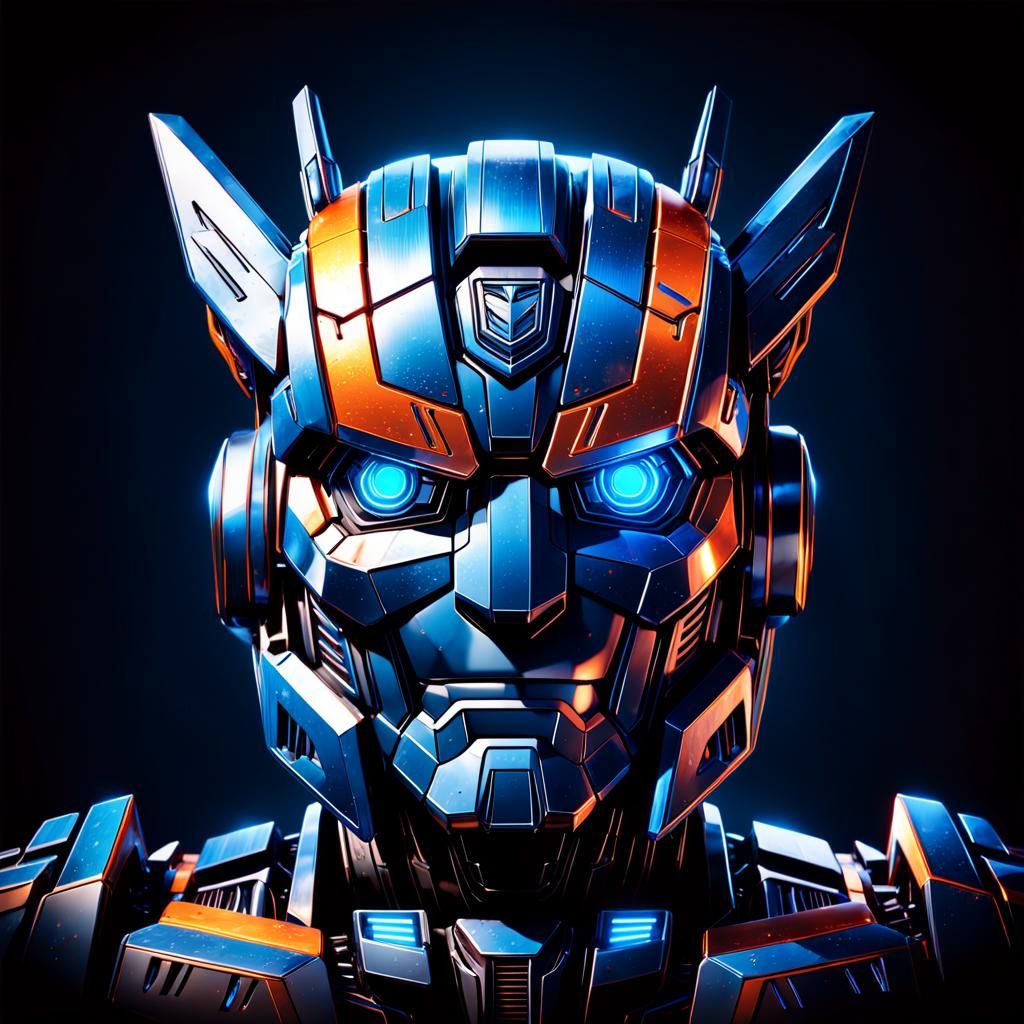 Cyberpunk Transformers Logo Unveils Robotic Form