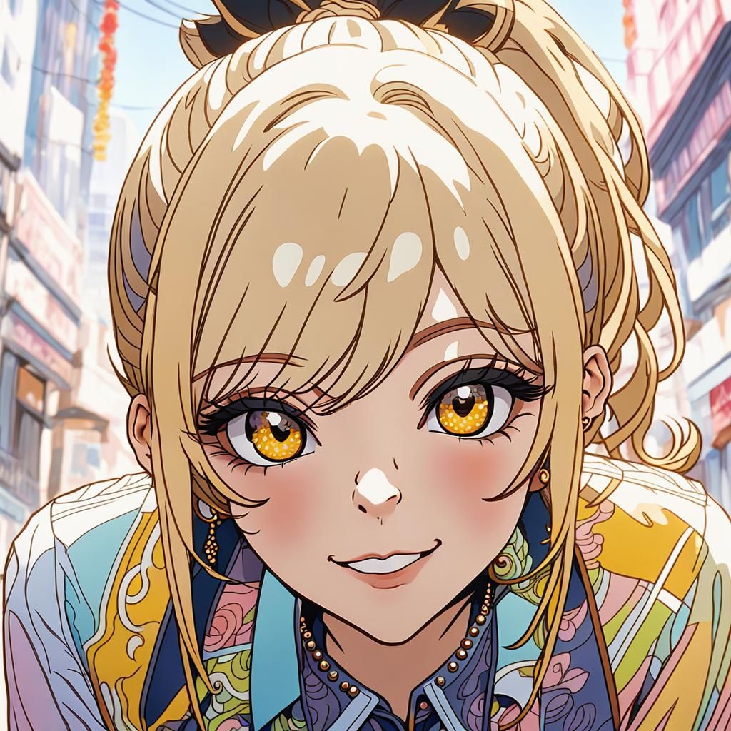 Anime Girl Portrait in Girlfriend Style