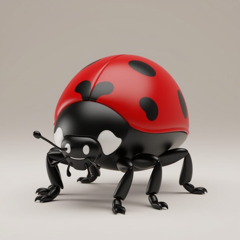 Realistic 3D Ladybug Costume with Shaded Illusion
