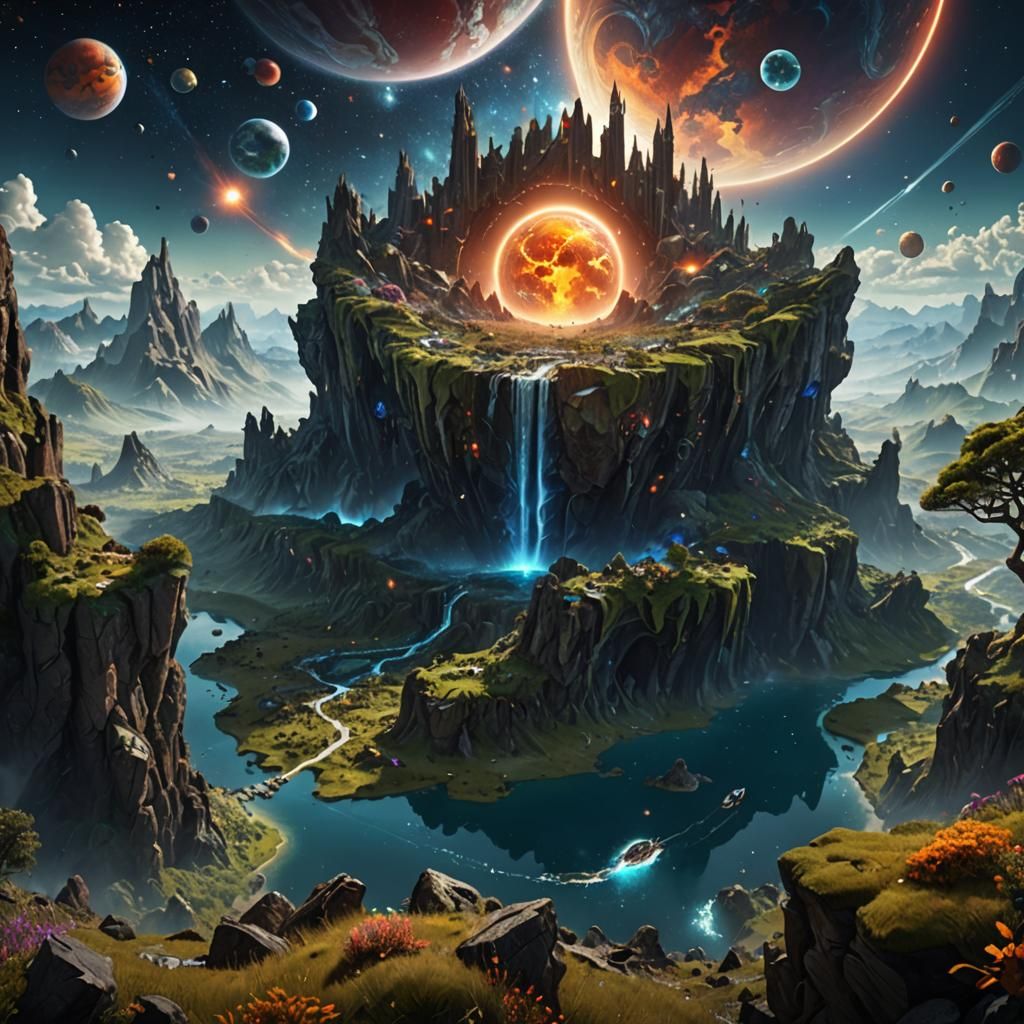 Brilliant New Earth and Universe: Fantasy Art