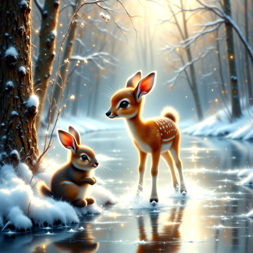 Bambi ice-skating