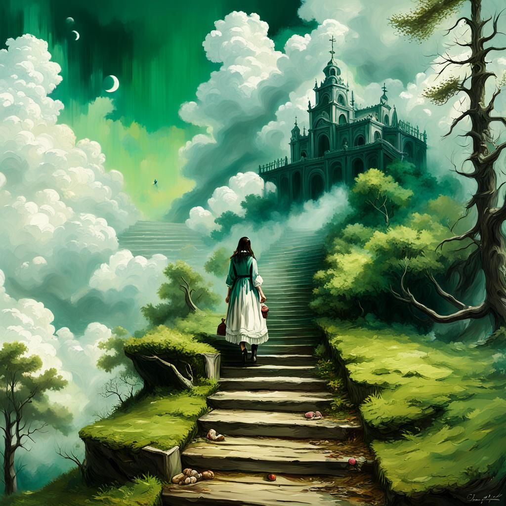 Ethereal Mother Descends to Comfort Daughter: Expressionist ...