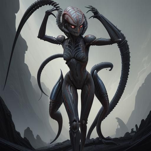 Ahsoka as Xenomorph: Star Wars Alien Hybrid