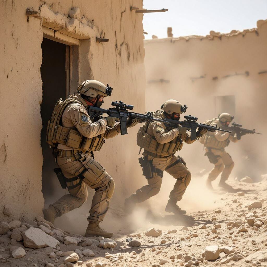 U.S. Army Rangers Breach Afghan Compound