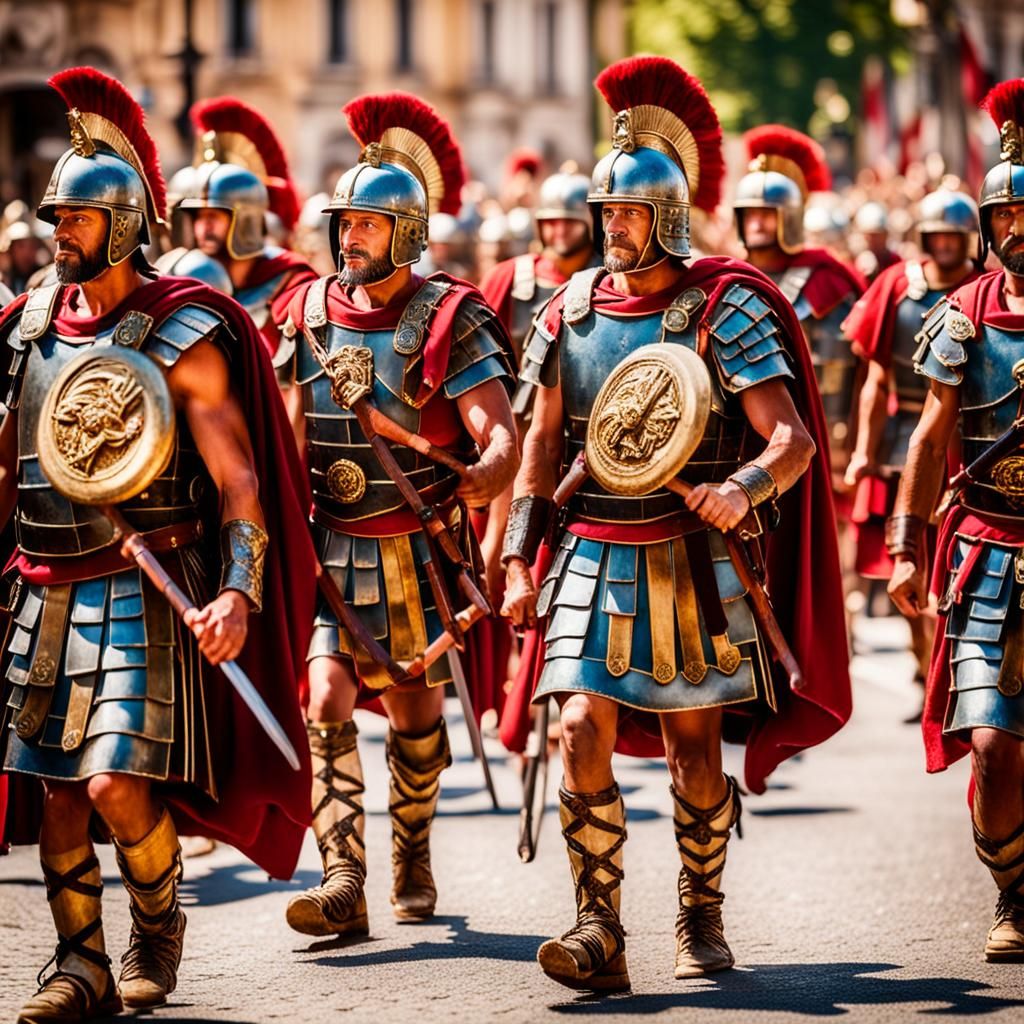 Roman Legionaries Parade: Professional Photography