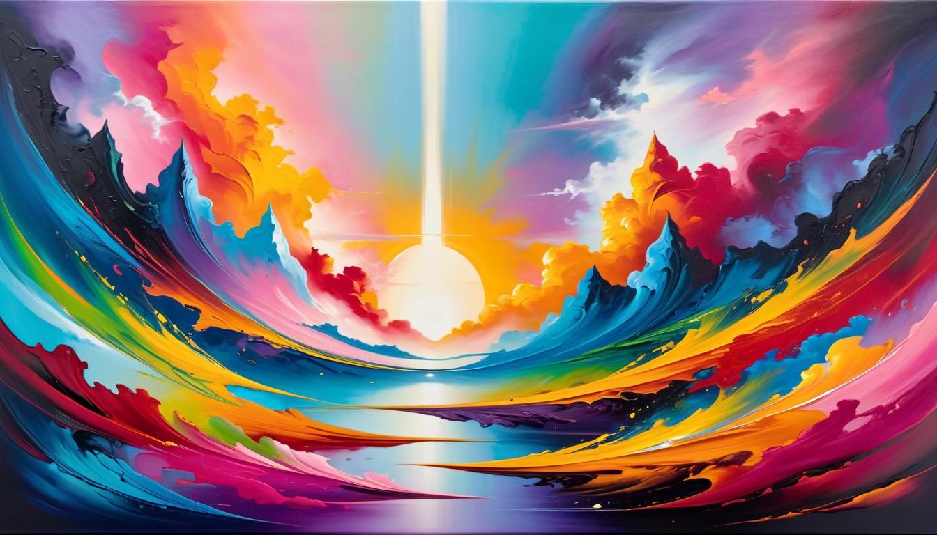 esoteric abstract acryllic painting