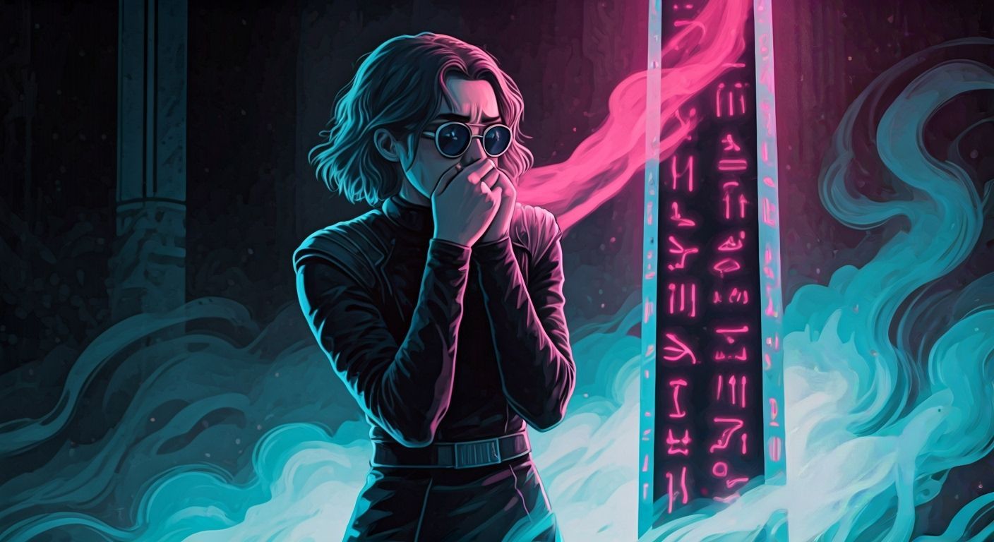 Futuristic Ashildr in Gas-Filled Room